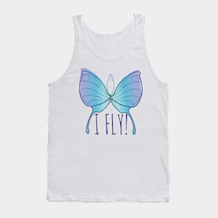 Butterfly Blue Tank Top